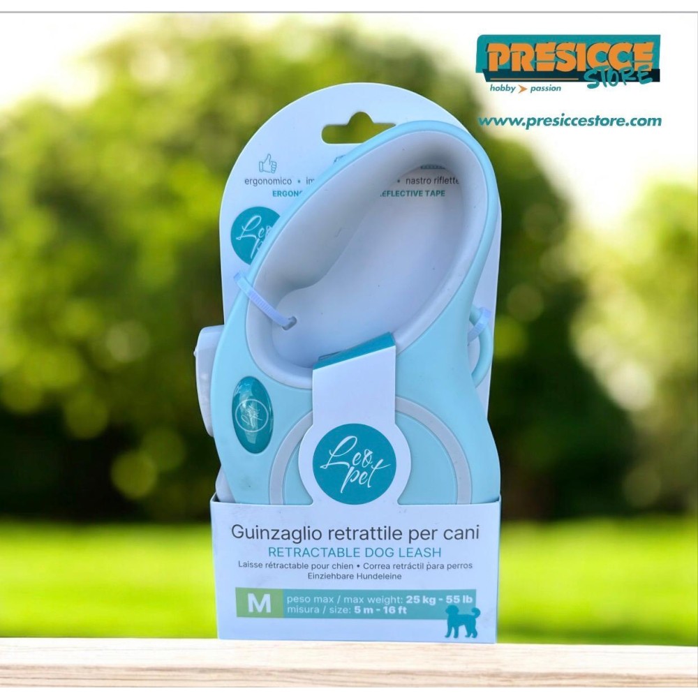 LEOPET - GUINZAGLIO RETRATTILE DIVERSE TAGLIE