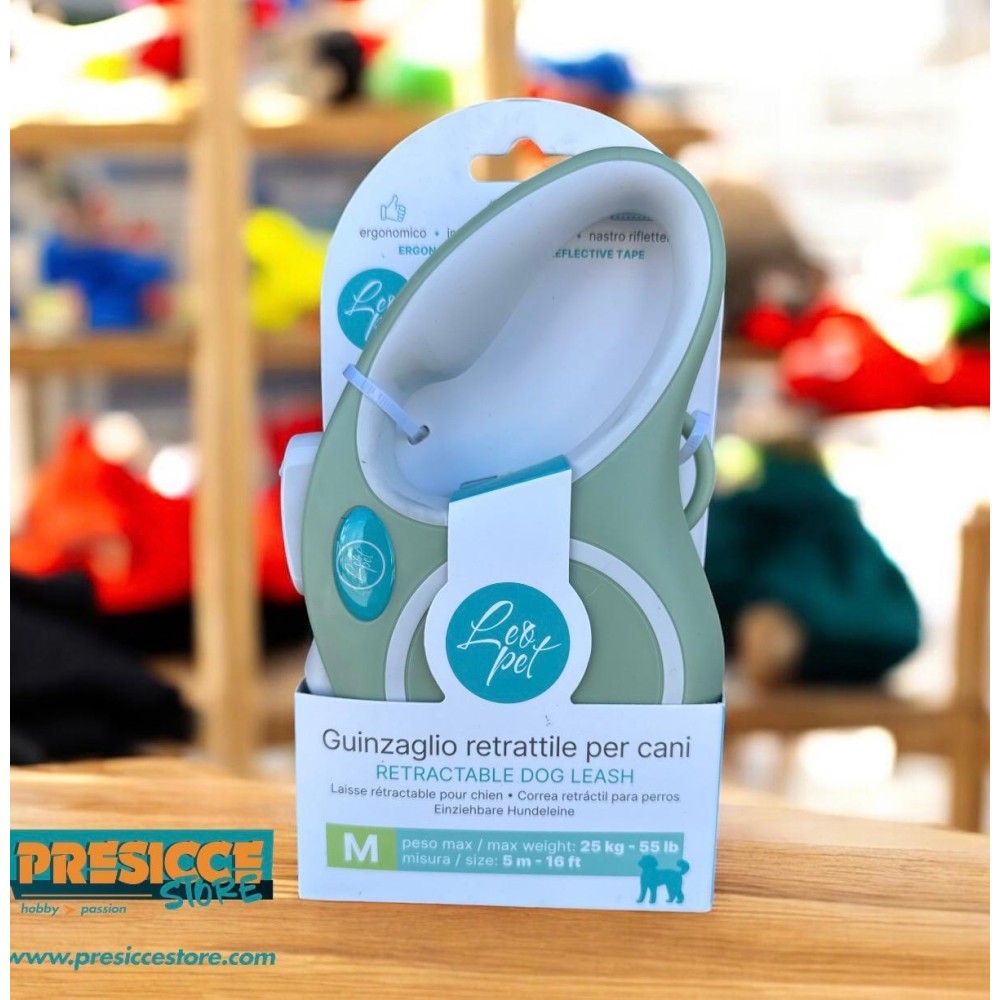 LEOPET - GUINZAGLIO RETRATTILE DIVERSE TAGLIE