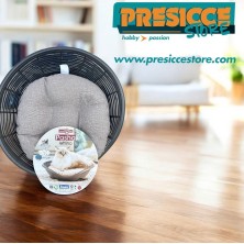 LETTINO PASHA CON CUSCINO TORTORA/ANTRACITE