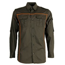 CAMICIA VERDE CON RIPORTI...