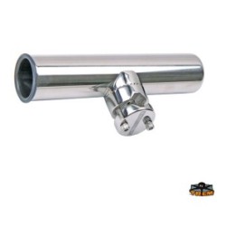 PORTA CANNE CON ATTACCO A PULPITO CORRIMANO IN ACCIAIO INOX  TREM