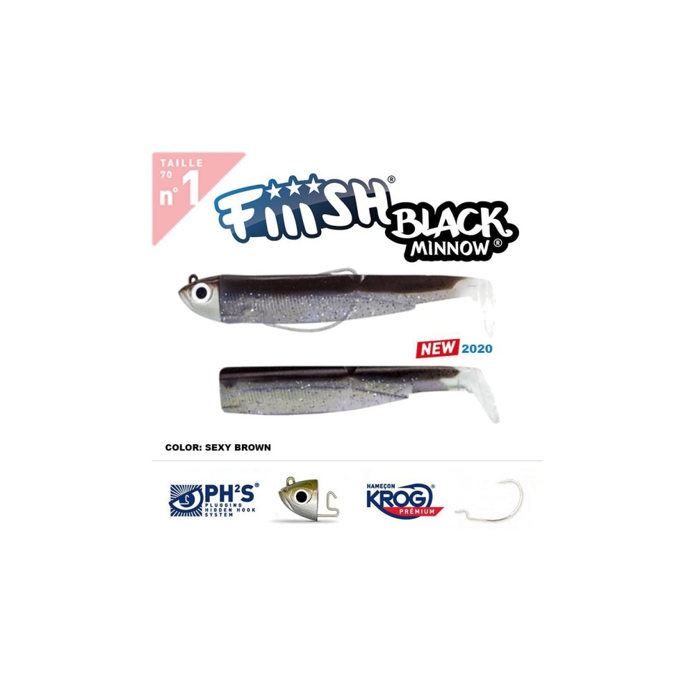BLACK MINNOW N°1 Fiiish combo shore 3 Gr.