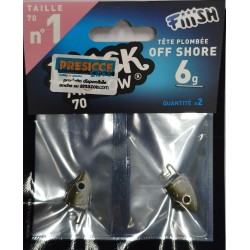 BLACK MINNOW N°1 Fiiish lead off-shore 6gr.