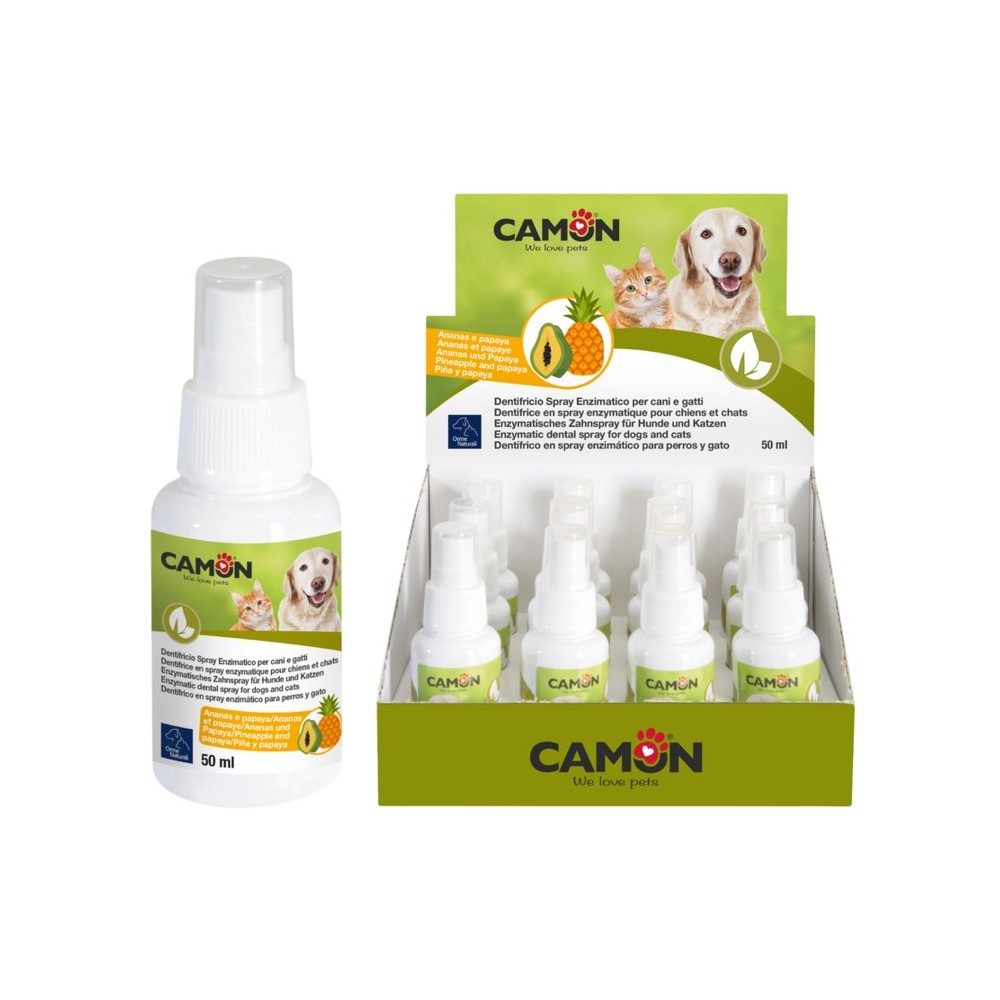 CAMON - DENTIFRICIO SPRAY ENZIMATICO PER CANI E GATTI 50ml