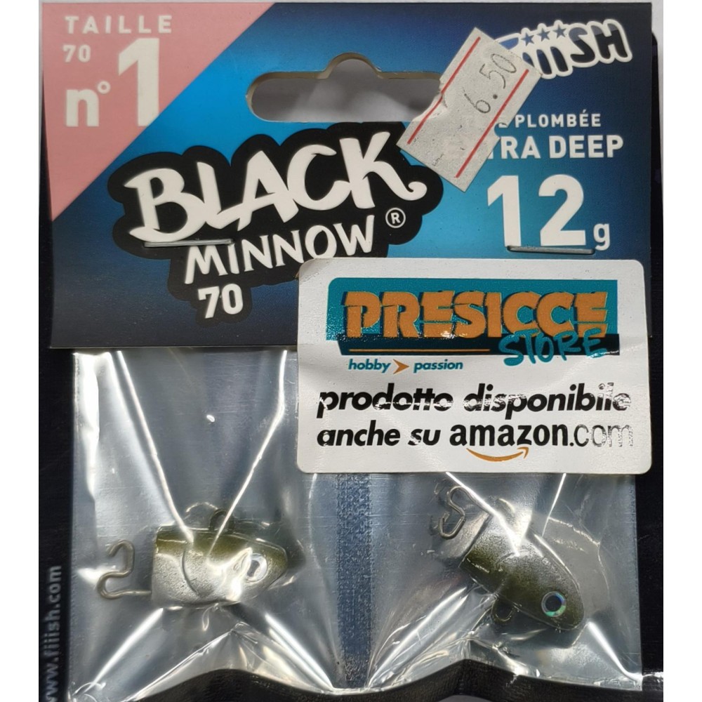 BLACK MINNOW N°1 Fiiish lead extra deep 12gr.