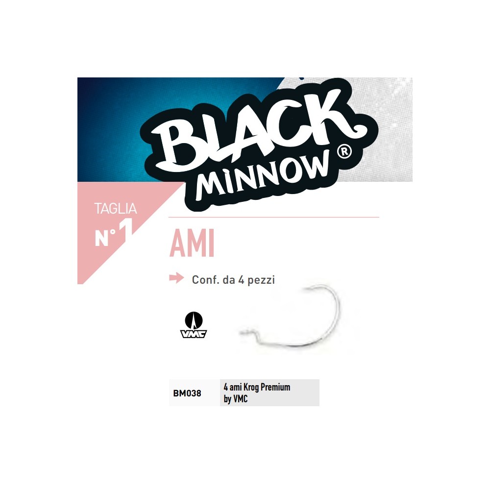 AMI BLACK MINNOW E BLACK EEL N°1