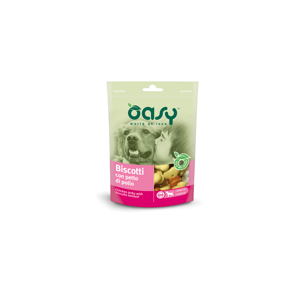 OASY SNACK - BISCOTTI CON PETTO DI POLLO 100g
