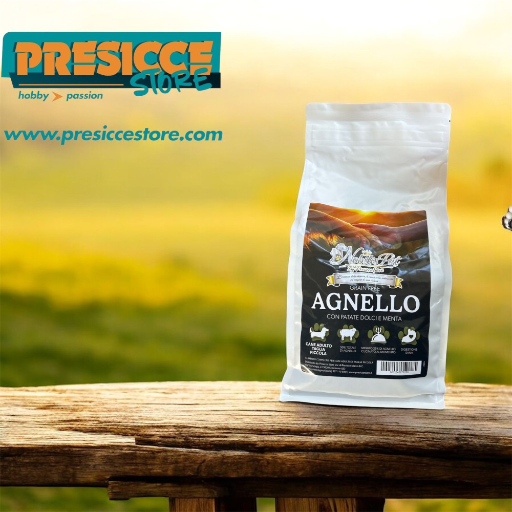 NOBILIS PET BY PRESICCE STORE - LINEA GRAIN FREE ADULT MINI AGNELLO CON PATATE DOLCI E MENTA