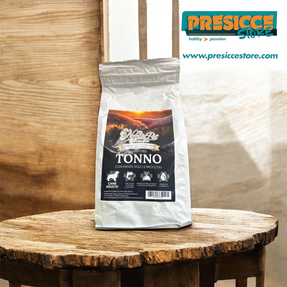 NOBILIS PET BY PRESICCE STORE - LINEA GRAIN FREE ADULT MEDIUM/LARGE TONNO CON PATATE DOLCI E BROCCOLI