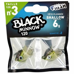 BLACK MINNOW N°3 Fiiish Lead Shallow 6Gr.