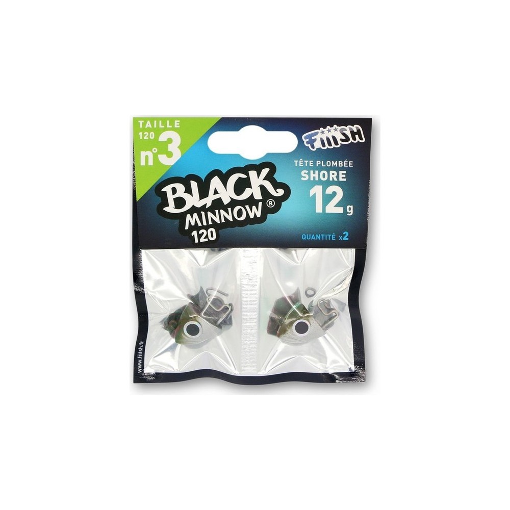 BLACK MINNOW N°3 Fiiish Lead Shore 12Gr.