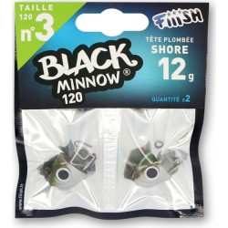 BLACK MINNOW N°3 Fiiish Lead Shore 12Gr.