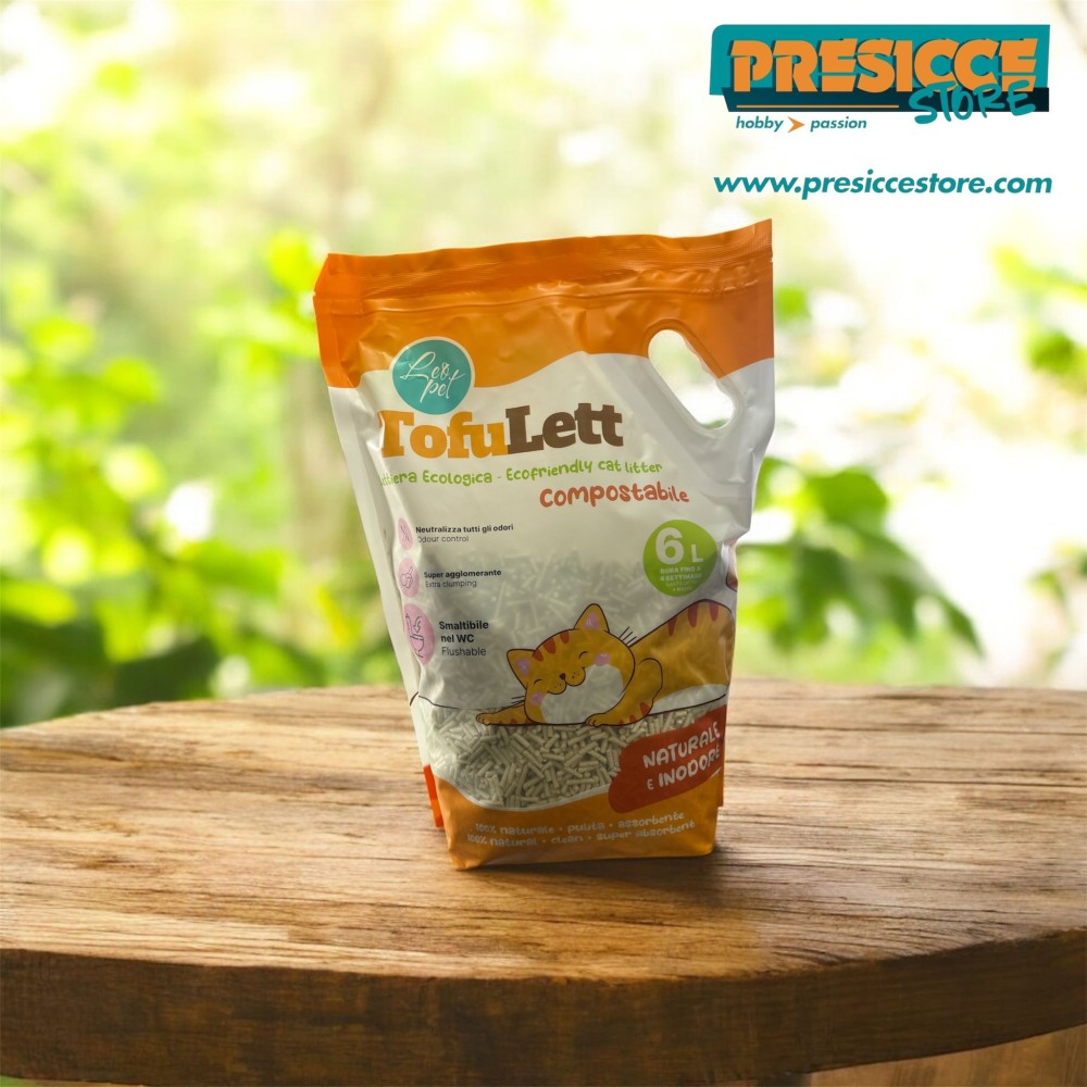 LEOPET - LETTIERA IN TOFU 6lt PROFUMAZIONE NATURALE