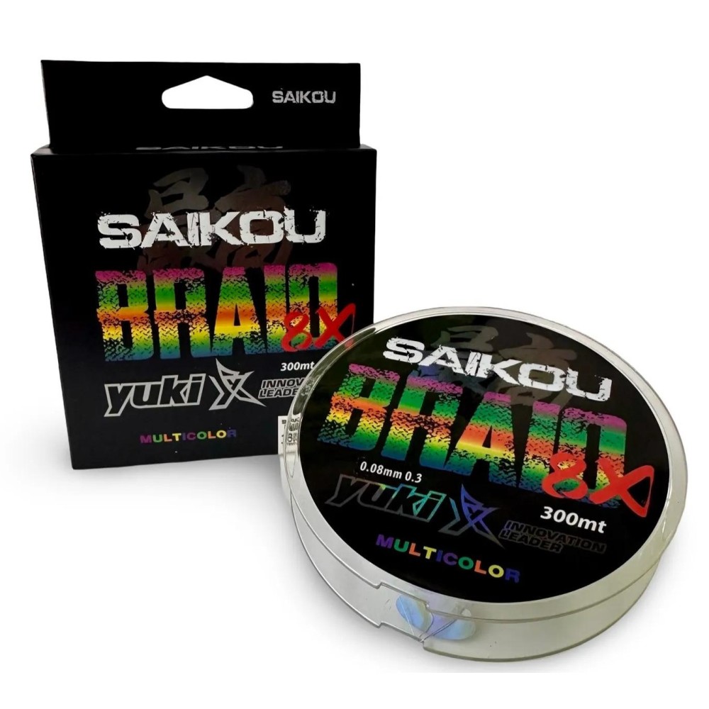 SAIKOU BRAID 8X MULTICOLOR 300MT YUKI