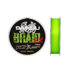 SAIKOU BRAID 8X FLUO GREEN 150MT YUKI