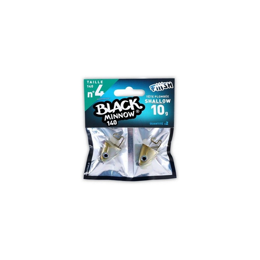 BLACK MINNOW N°4 Fiiish Lead Shallow 10Gr.