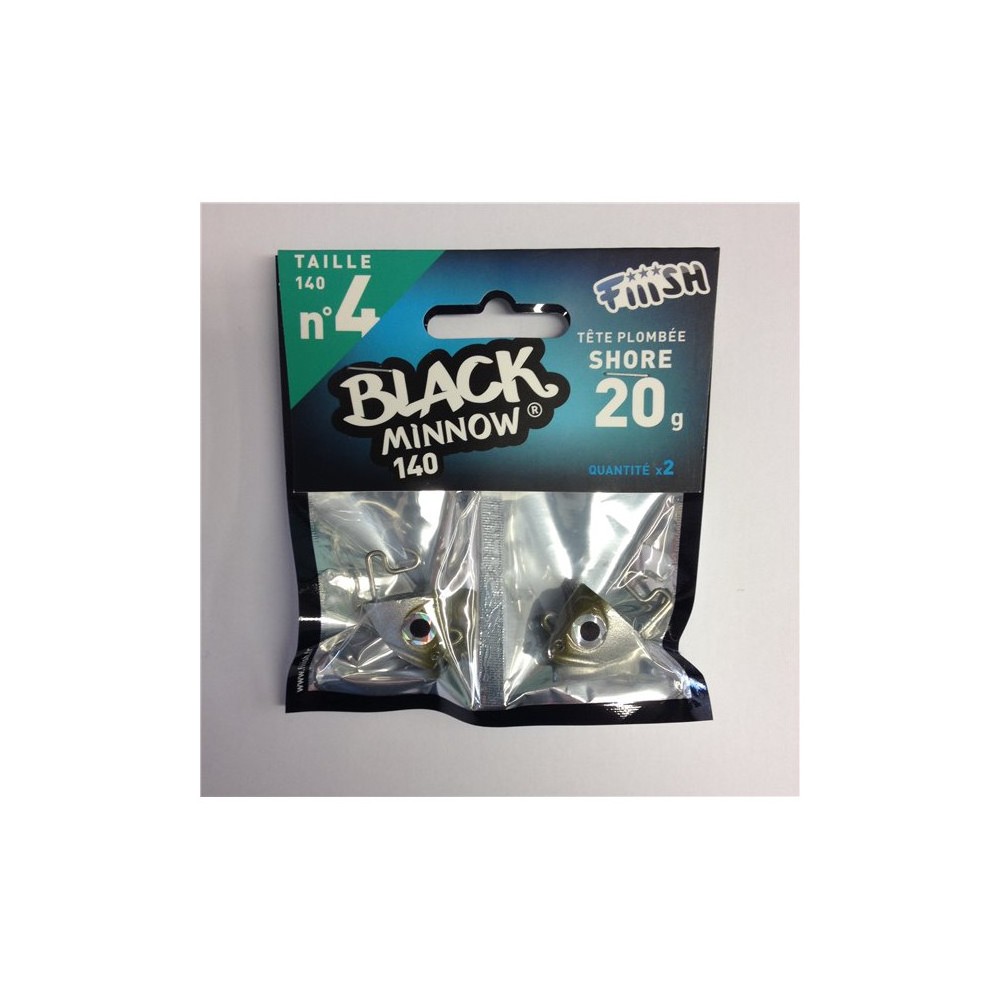 BLACK MINNOW N°4 Fiiish Lead shore 20Gr.