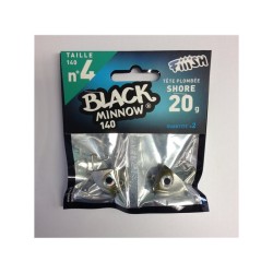 BLACK MINNOW N°4 Fiiish Lead shore 20Gr.