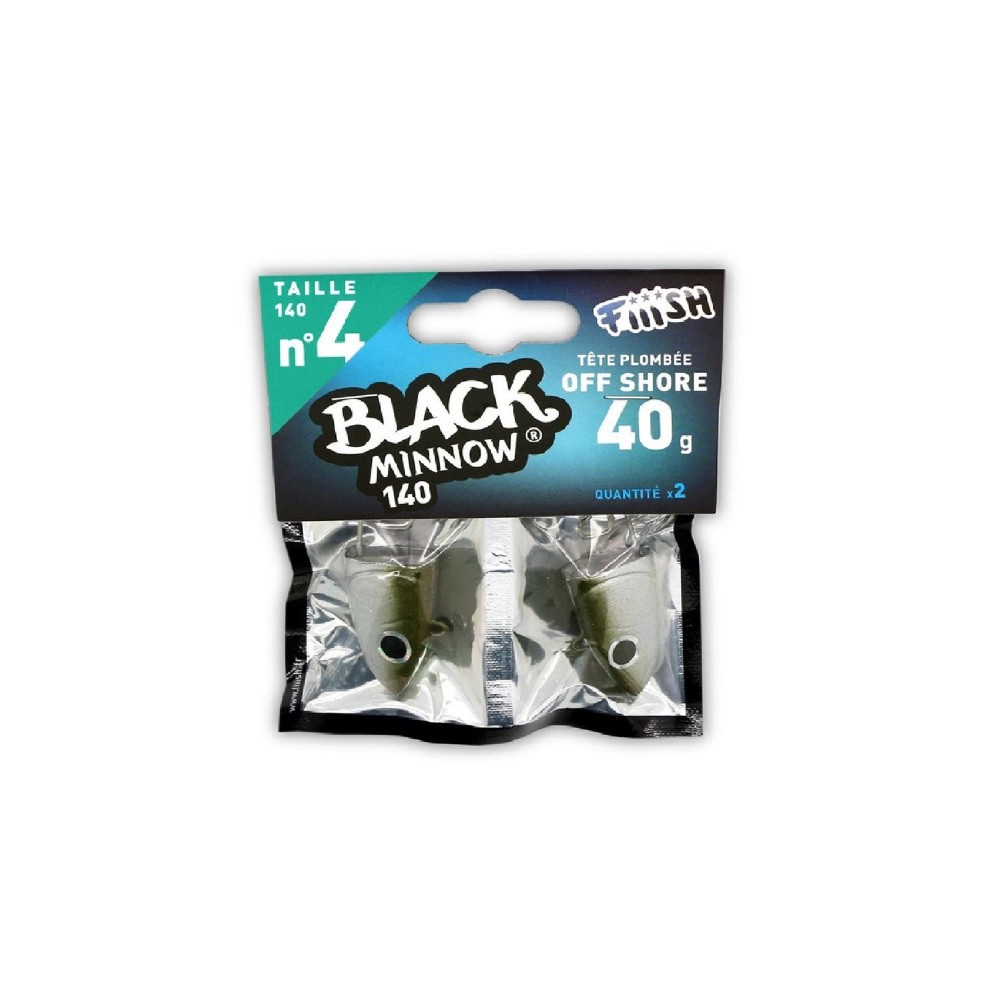 BLACK MINNOW N°4 Fiiish Lead off-shore 40Gr.