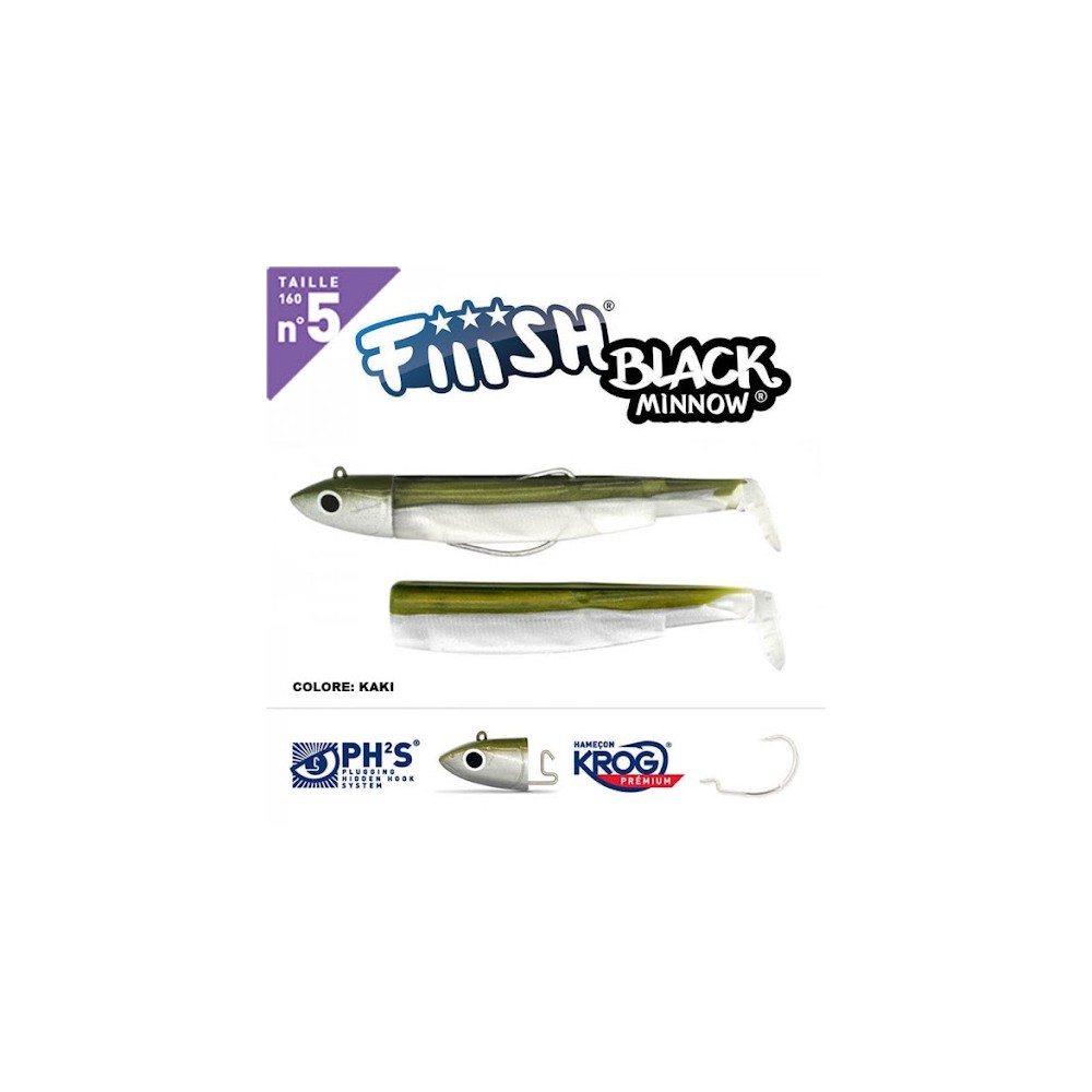 BLACK MINNOW N°5 Fiiish combo off-shore 60Gr.