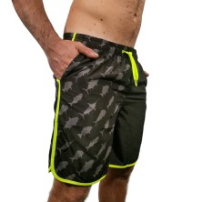 PANTALONCINO GAME FISH NERO SALTWATER ITALY