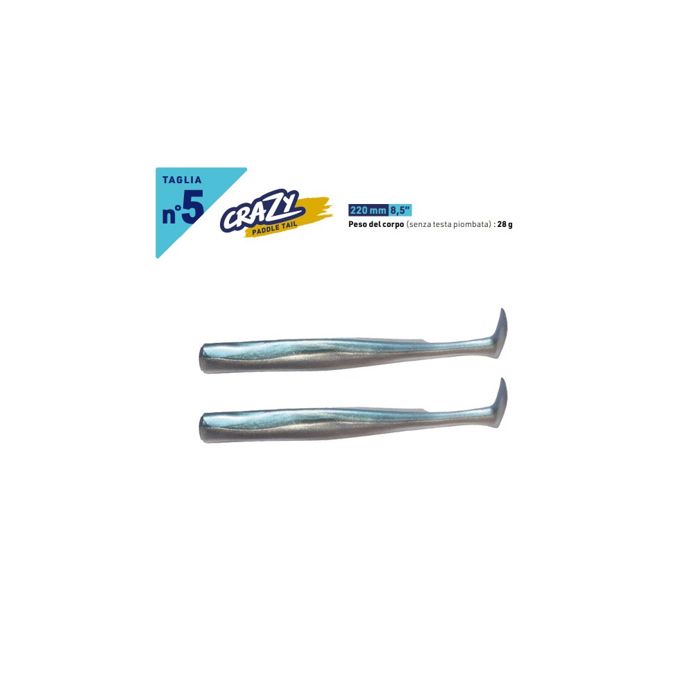 CRAZY PADDLE TAIL N°5 Fiiish body di ricambio