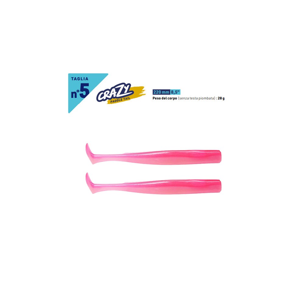CRAZY PADDLE TAIL N°5 Fiiish body di ricambio