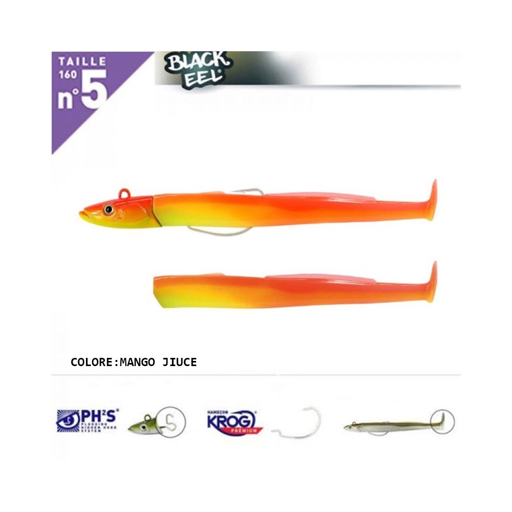 BLACK EEL N°5 Fiiish combo off-shore 100Gr